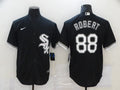 Men's Chicago White Sox Luis Robert #88 Black Replica Baseball Jersey1
