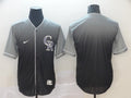 Men's Colorado Rockies Grey Gradient Replica Blank Jersey