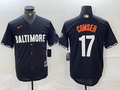 Men's Baltimore Orioles Colton Cowser #17 Black City Connect Replica Player Jersey1