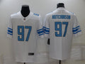 Men's Detroit Lions Aidan Hutchinson #97 White Game Jersey1