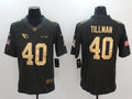 Men's Arizona Cardinals Pat Tillman #40 Black Team Game Jersey1