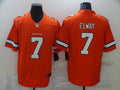 Men's Denver Broncos John Elway #7 Orange Game Player Jersey1