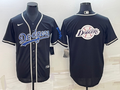 Men's Los Angeles Dodgers Black Authentic Baseball Jersey1