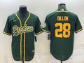 Men's Green Bay Packers AJ Dillon #28 Green Player Jersey1 Joint Edition