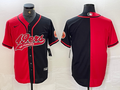 Men's San Francisco 49ers Red/Black Blank Jersey1 Joint Edition