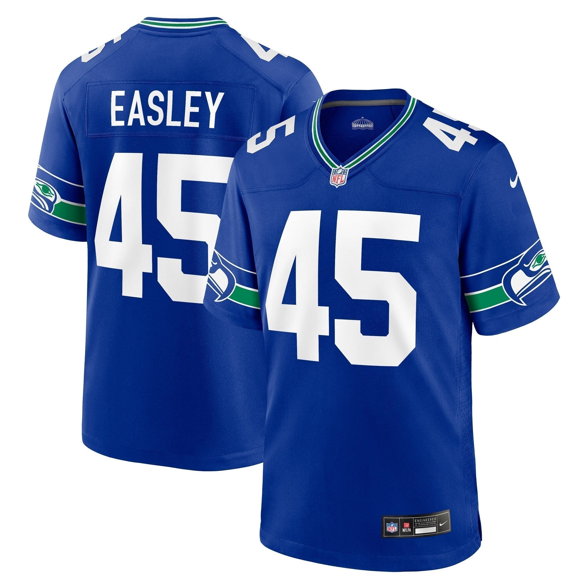 Kenny Easley Seattle Seahawks Nike Throwback Retired   Game Jersey - Royal
