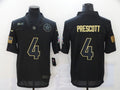 Men's Dallas Cowboys Dak Prescott Black 2020 Salute To Service Limited Jersey1