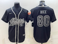 Men's San Francisco 49ers Jerry Rice #80 Black Retired Player RFLCTV Limited Jersey1 Joint Edition