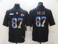 Men's Kansas City Chiefs #87 Travis Kelce Black Game Jersey1