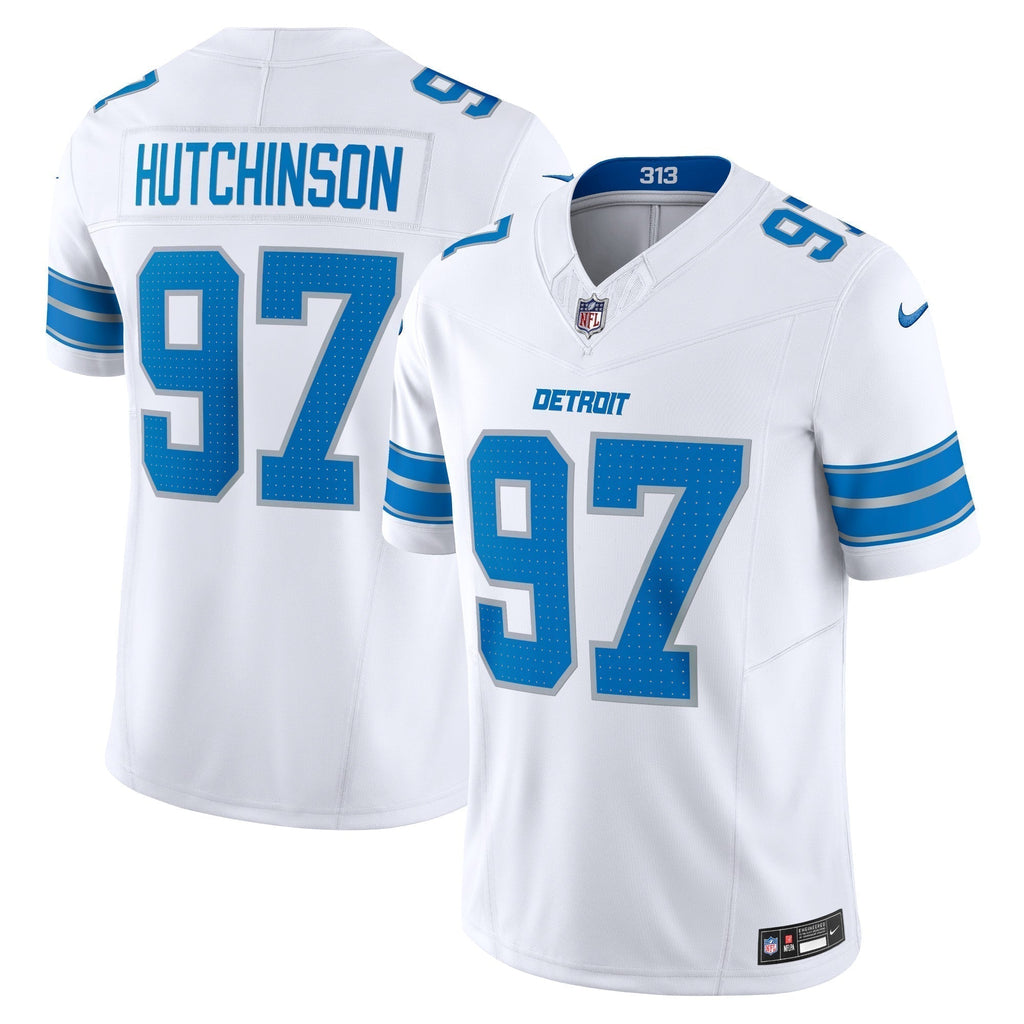 Aidan Hutchinson Detroit Lions Nike Vapor F.U.S.E. Limited Jersey - White