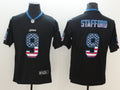 Men's Detroit Lions Matthew Stafford #9 Black Player Game Jersey1