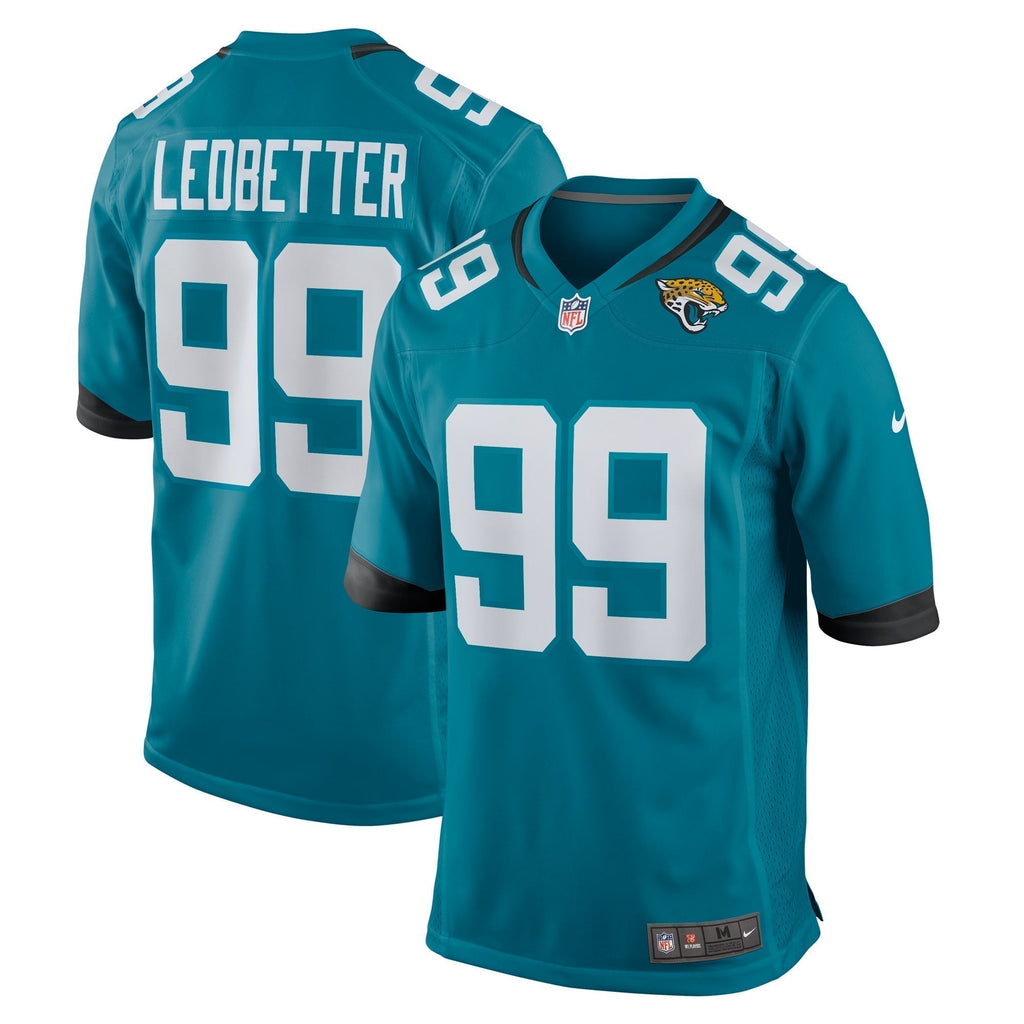 Jeremiah Ledbetter Jacksonville Jaguars Nike Home Game   Jersey - Teal