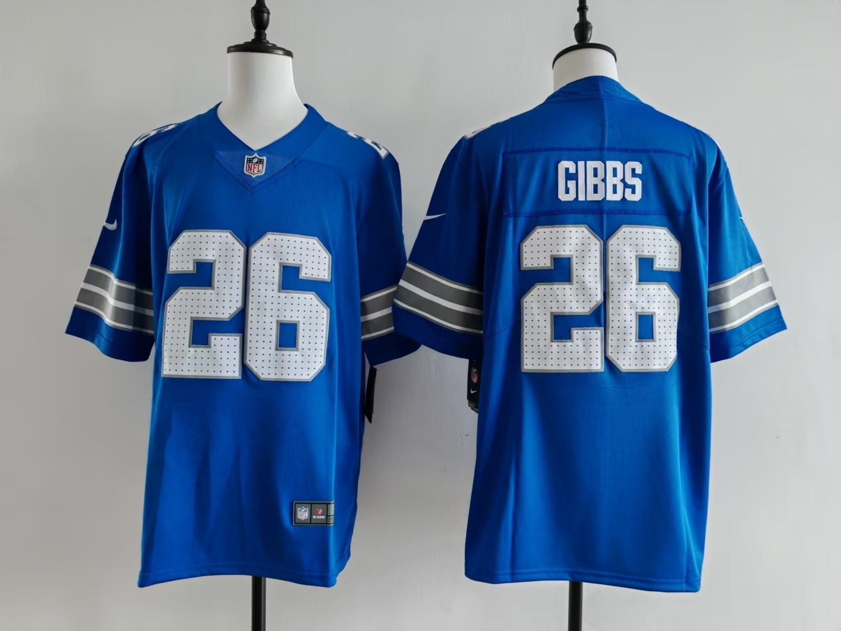 Men's Detroit Alex Jahmyr Gibbs Jersey -  Blue#26
