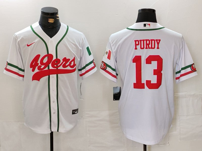 Men's San Francisco 49ers Brock Purdy #13 White Player Jersey1