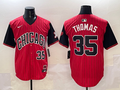 Men's Chicago White Sox Frank Thomas #35 Red/Black 2025 City Connect Limited Retired Player Jersey