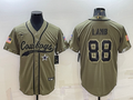 Men's Dallas Cowboys CeeDee Lamb #88 Olive 2022 Salute To Service Limited Jersey1 Joint Edition