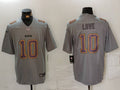 Men's Green Bay Packers Jordan Love #10 Gray Atmosphere Fashion Game Jersey1