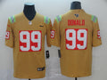 Men's Los Angeles Rams Aaron Donald #99 Yellow City Edition Game Jersey1