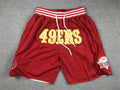 Men's San Francisco 49ers Scarlet Pocket Shorts1