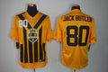 Men's Pittsburgh Steelers Jack Butler #80 Gold Game Jersey1