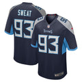 T'Vondre Sweat Tennessee Titans Nike Team Game Jersey -  Navy