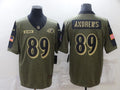Men's Philadelphia Eagles Mark Andrews #89 Brown Game Jersey1