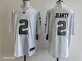Men's Oakland Raiders Ashton Jeanty Jersey -  White-Silver Numbers