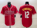 Men's Philadelphia Phillies Kyle Schwarber #12 Red Player Jersey Joint Edition