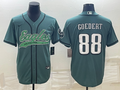 Men's Philadelphia Eagles Dallas Goedert #88 Midnight Green Game Jersey1 Joint Edition