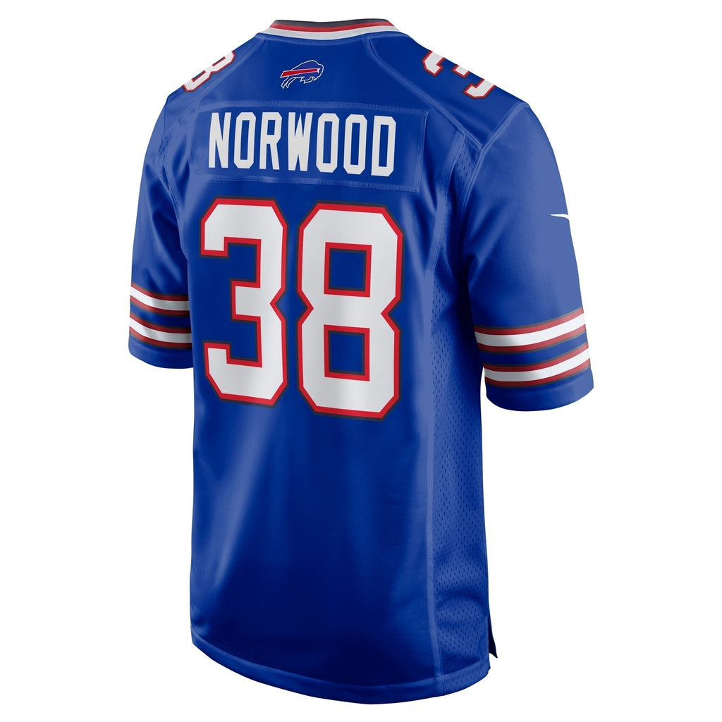 Tre Norwood Buffalo Bills Nike Team Game Jersey -  Royal