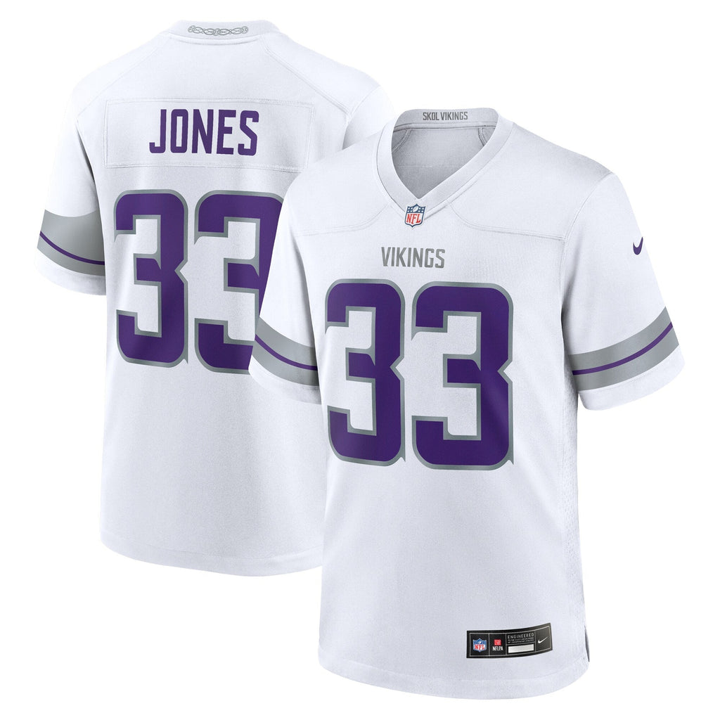 Aaron Jones Minnesota Vikings Nike Alternate Game   Jersey - White