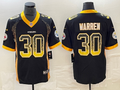 Men's Pittsburgh Steelers Jaylen Warren #30 Black Player Game Jersey1