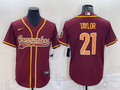Men's Washington Commanders Sean Taylor #21 Red Game Jersey1 Joint Edition