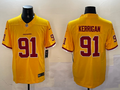Men's Washington Commanders Ryan Kerrigan #91 Yellow Game Jersey1