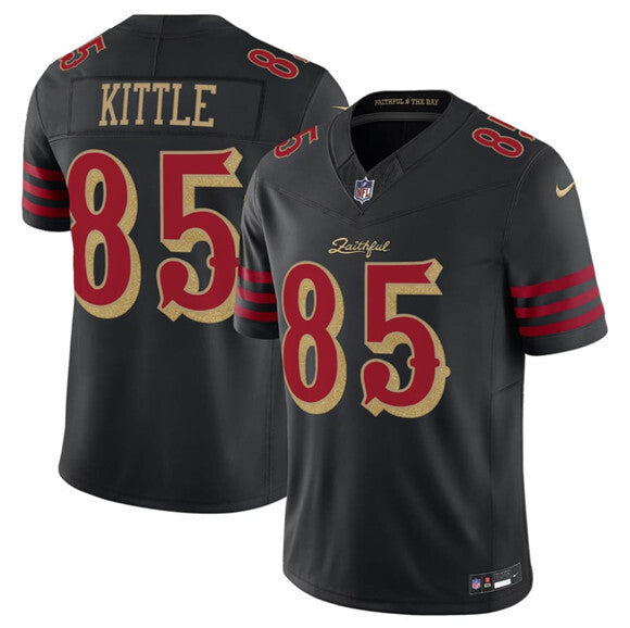 Men's George Kittle San Francisco 49ers  Black 2025 Rivalries Collection F.U.S.E. Limited Jersey