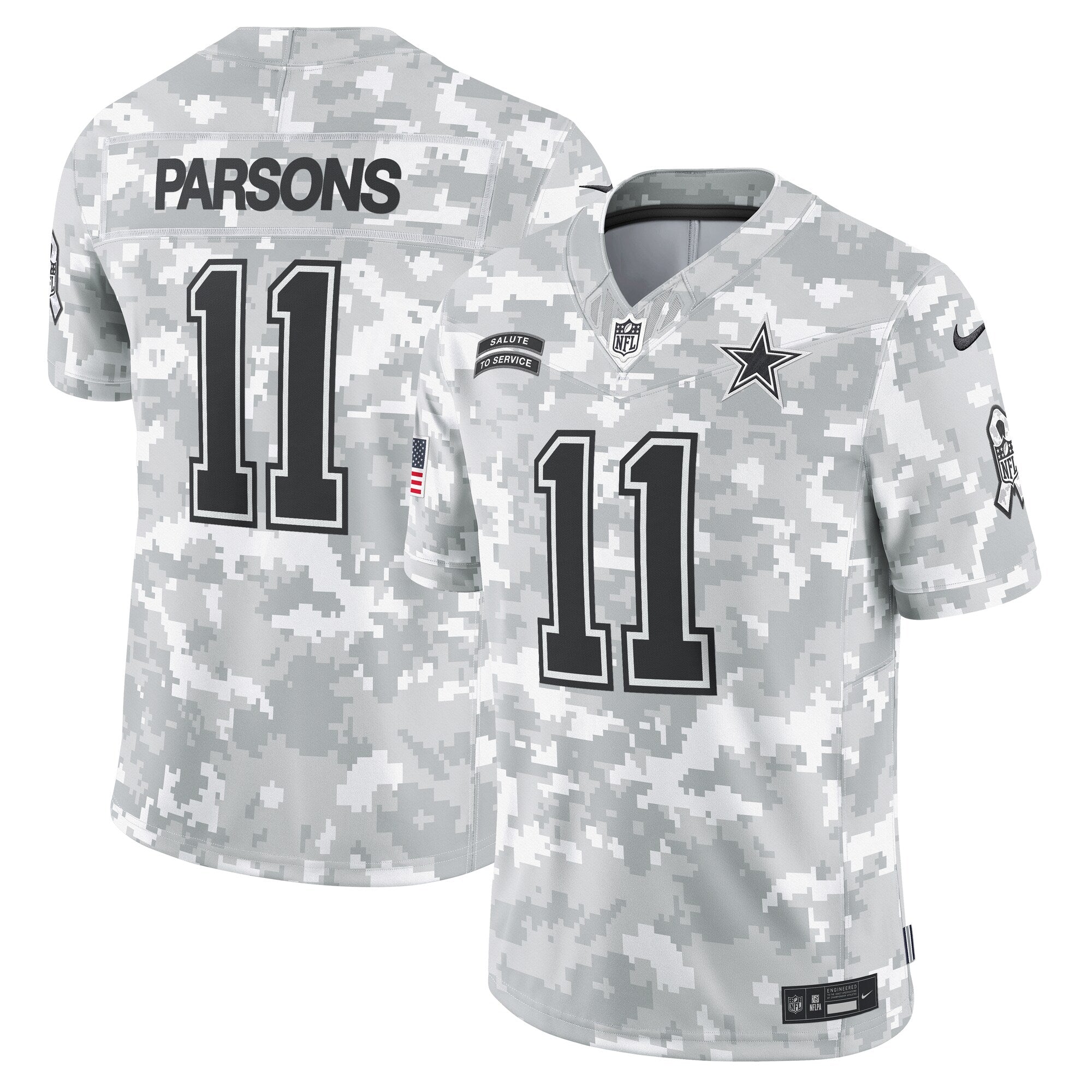 Micah Parsons Dallas Cowboys Nike 2024 Salute to Service Limited Jersey - Arctic Camo