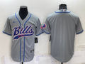 Men's Buffalo Bills Gray Blank Jersey1