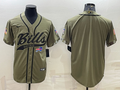 Men's Buffalo Bills Olive 2022 Salute To Service Limited Blank Jersey1