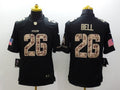 Men's Pittsburgh Steelers LeVeon Bell #26 Black Game Player Jersey1
