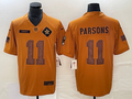 Men's Dallas Cowboys Micah Parsons #11 Brown 2023 Salute To Service Limited Jersey1
