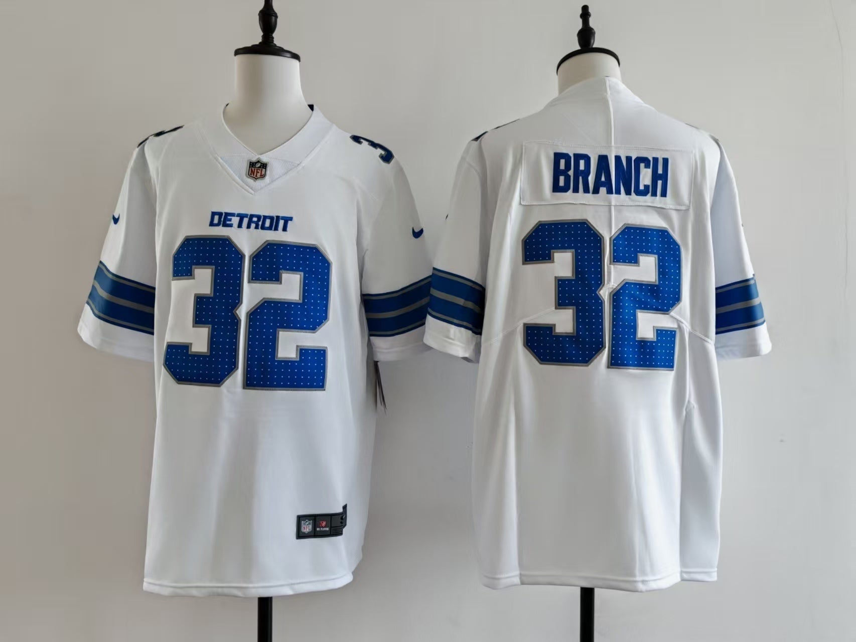 Men's Detroit Lions Brian Branch Jersey -  White