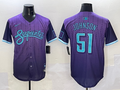 Men's Arizona Diamondbacks Randy Johnson #51 Purple 2025 City Connect Limited Player Jersey