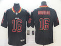 Men's San Francisco 49ers Joe Montana #16 Black Game Player Jersey1