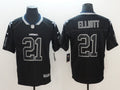 Men's Dallas Cowboys Ezekiel Elliott #21 Black Alternate Game Jersey1