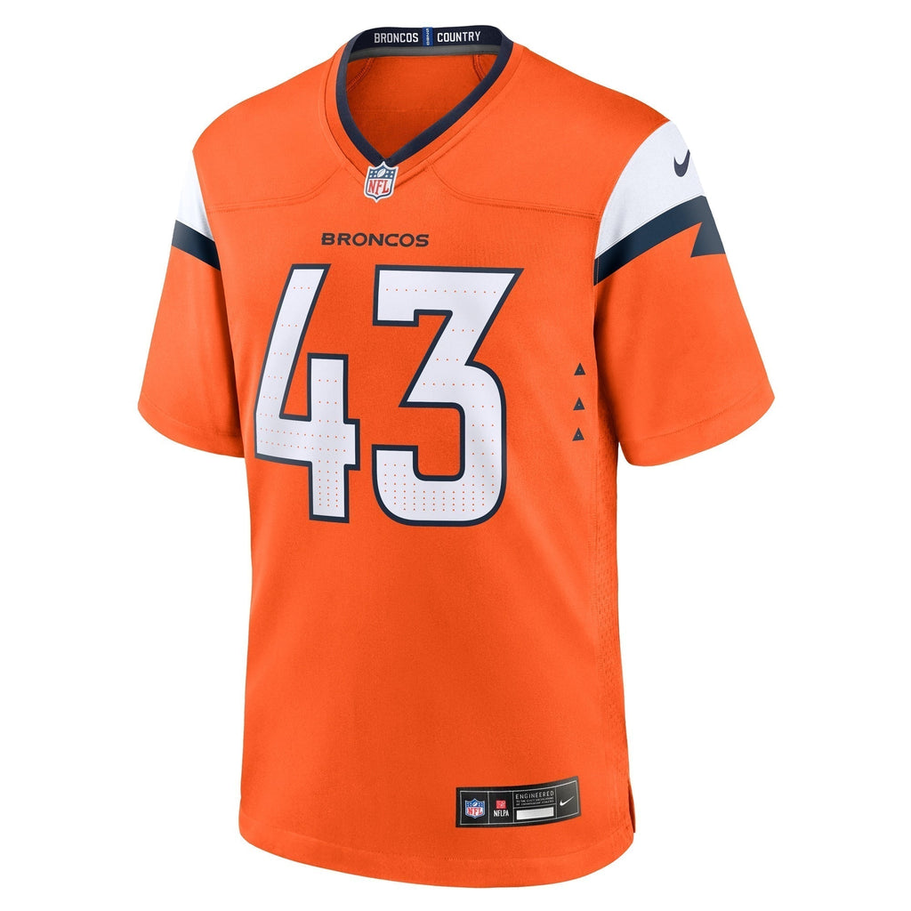 Keidron Smith Denver Broncos Nike Team Game Jersey -  Orange