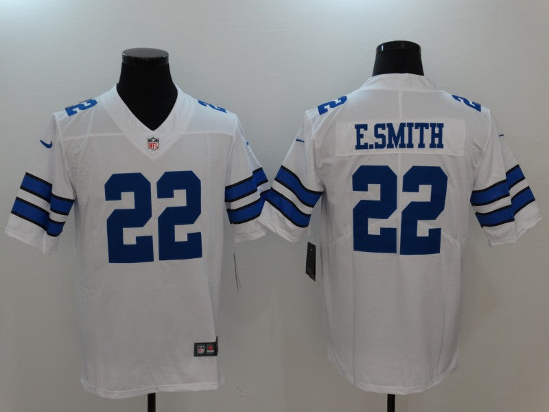 Men's Dallas Cowboys Emmitt Smith #22 White Fashion Game Jersey1