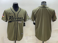 Men's Baltimore Ravens Olive 2022 Salute To Service Limited Blank Jersey1