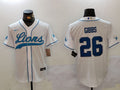 Men's Detroit Lions Jahmyr Gibbs #26 White Player Jersey1