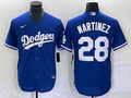 Men's Los Angeles Dodgers J.D. Martinez #28 Blue Replica Baseball Jersey1