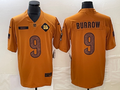 Men's Cincinnati Bengals Joe Burrow #9 Brown 2023 Salute To Service Limited Jersey1